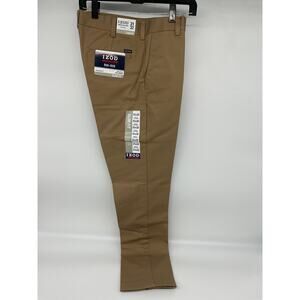 IZOD Flat Front American Chino Pants Mens 31x32 Classic Fit